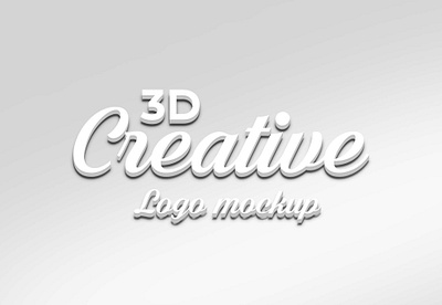 3d logo mockup 3d 3d text logo mockup style text text effect