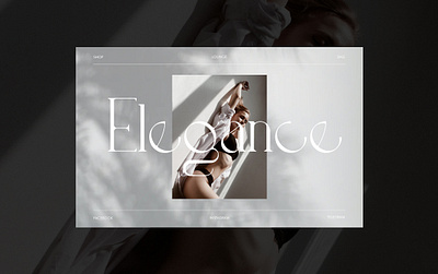 Unwear Elegance Page elegant estetic figma minimalism typogaphy ui unwear web webdesign website