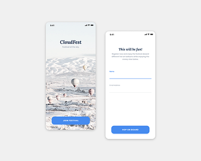 CloudFest app mobile ui uidesign