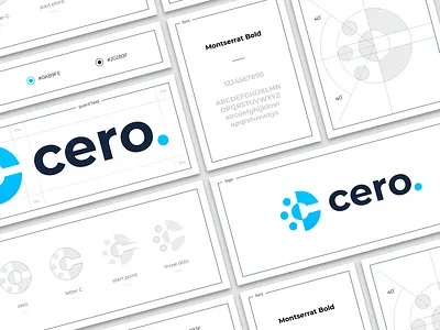 Cero branding hiwow letter logo point sign start zero