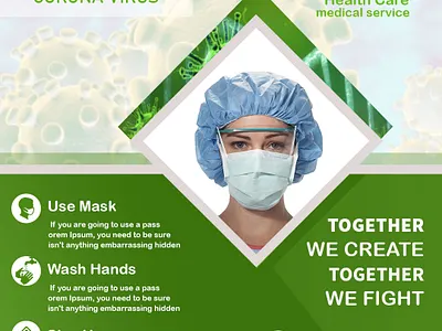 corona social media templet