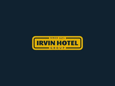 Irvin Hotel font hotel icon lock logo logotype mark