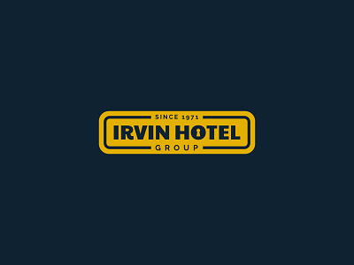 Irvin Hotel font hotel icon lock logo logotype mark