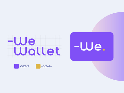 -We Wallet Custom Logo & Identity Systems brand card color design family icon illustration logo money typography uıdesign vector wallet website