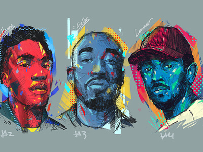 Rappers illustrated portraits illustration illustrator people portrait portrait illustration portrait illustrator procreate portraits rappers illustrated