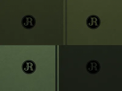 JR Monogram book brand branding colours design font greens illustrator j jrdickie lettering letters logo monogram r textured effect textures typography vintage