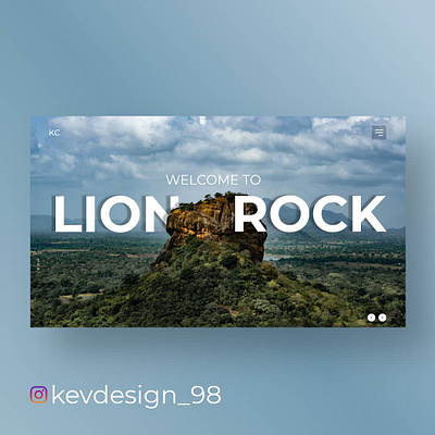 Lion Rock adobe design adobexd design design inspiration discover sri lanka ui ux webdesign website design