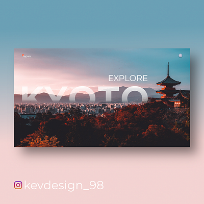 Kyoto adobe design adobexd design design inspiration discover japan kyoto ui userinterface webdesign website design