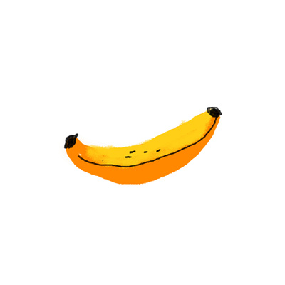 Banana art artist artwork banana brand branding brush design flat fruit illustration ux vector web website