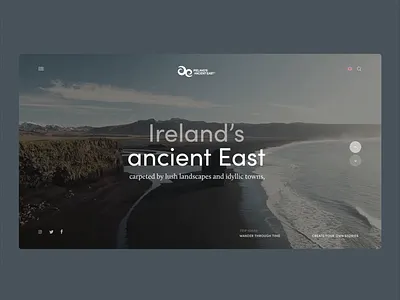 Ireland's Ancient East - Concept branding clean concept design ireland nature video webdesign
