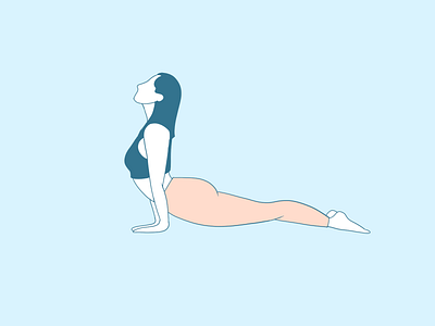 Yoga Series 3 art illustration mimimal yoga pose