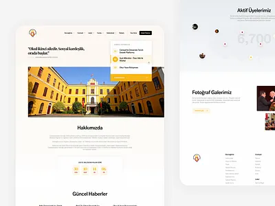 GS Cemiyet Project Landing Page clean design homepage landing landing page minimal responsive ui ux website