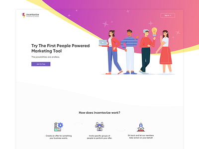 Incentavize app design illustration ui ux webdesign