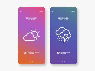 Weather App app app design daily ui dailyuichallenge design interface interface design mobile app mobile app design mobile ui rain sun ui ui ux ui design user interface ux uxdesign weather weather app