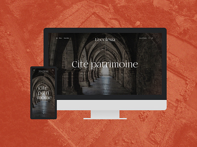 Ecclesia website - Proposition 2 culture typography ui ux webdesign website