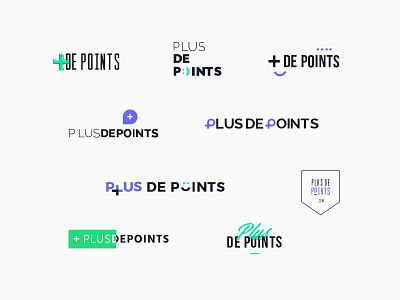 Plus de points Logo branding creation design graphics identity inspiration logo logo design logotype purple