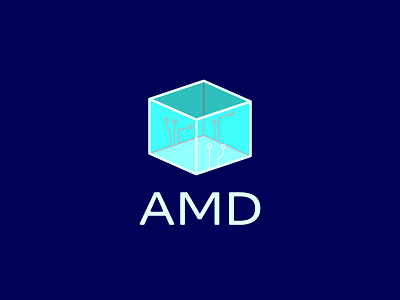 Advanced Micro Devices 100dayproject adobe adobe illustrator branding computers design electronics icon illustration illustrator logo micro processor processor semi conductor typography vector