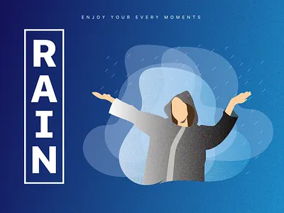 RAIN branding design flat design graphic design grik in rain grik in rain icon illustration logo railway rainbow rainy typography vector web