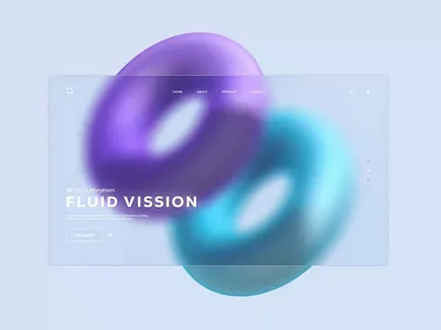 3D Glass Morphism 3d animation design graphic design motion graphics ui ui design ux web design