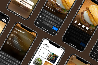 Critic app dish edit food grid instagram meal photo rate rating restaurant simple star