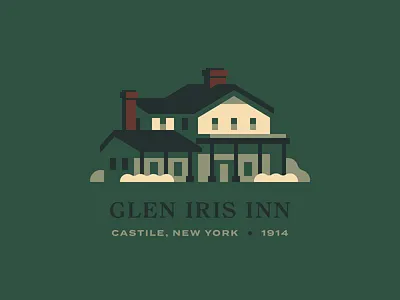 Glen Iris Inn hotel house illustration inn letchworth new york park restaurant rochester