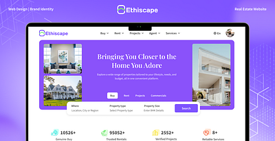 Ethiscape | Real Estate Website | Brand Identity branding graphic design logo ui ux website