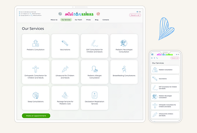 👩‍⚕️ Pediatric Clinic – Services Page UI Design cleanui clinicwebsite dailyinspiration doctorwebsite dribbble graphic design healthcaredesign interfacedesign medicalui medicalwebsite minimaldesign pediatricclinic responsivedesign ui uidesign uiux userexperience userinterface webapp webdevelopment