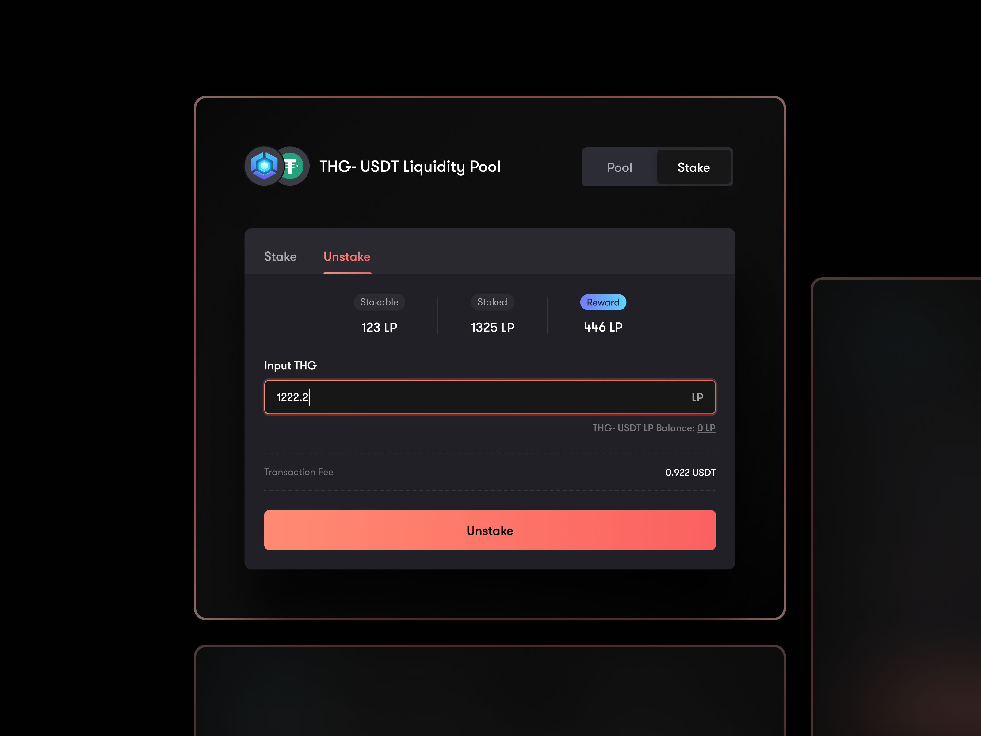 Crypto staking akhil sunny app asish sunny clean crypto cryptocurrency dark mode dark theme dark ui design liquidity pool minimal pixalchemy pool staking ui ux
