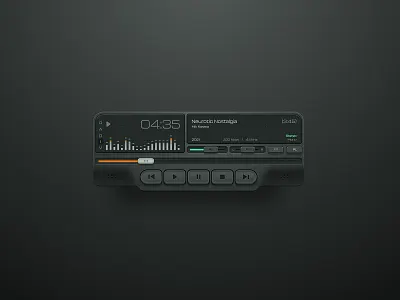 Winamp Concept 3d audio audio design audio device audio slider figma knob ui ux vst vst design winamp