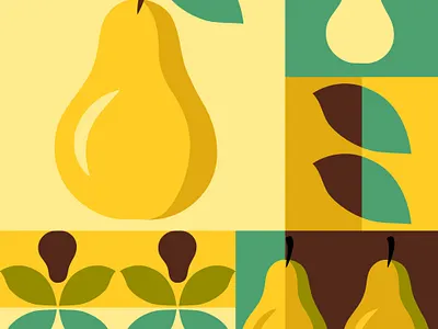 Pear Pattern background fruit pattern pear