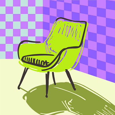 Bold Armchair armchair bold chair graphic design pop art sofa