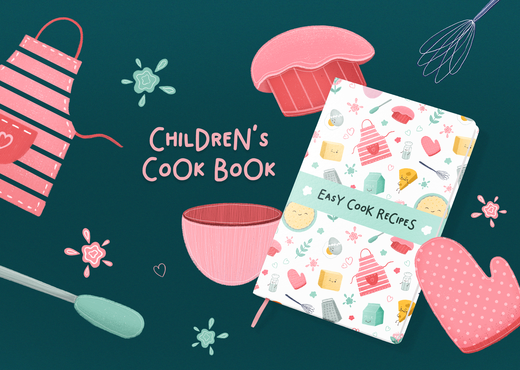 Children's Cook Book books cover child childrens book childrens illustration childrensbook cook book cooking illustration educational illustration funny characters illustrations for children kids books kids illustration pattern design patterns poster design poster illustration recipe illustration seamless paterns stickers