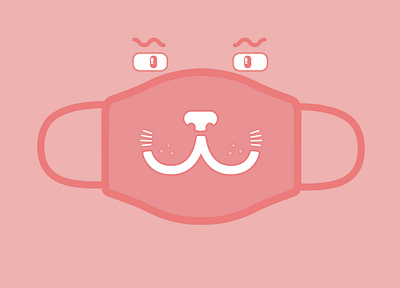 Design For Good Face Mask Challenge - "pink cat" mask