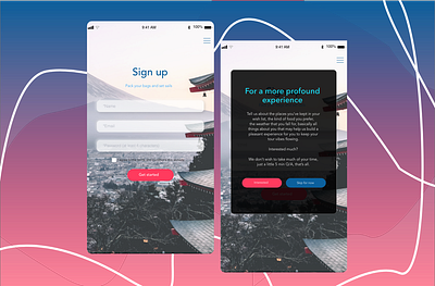 Daily UI #001 / Sign up adobe xd app design design modals pen tool sign up ui vector