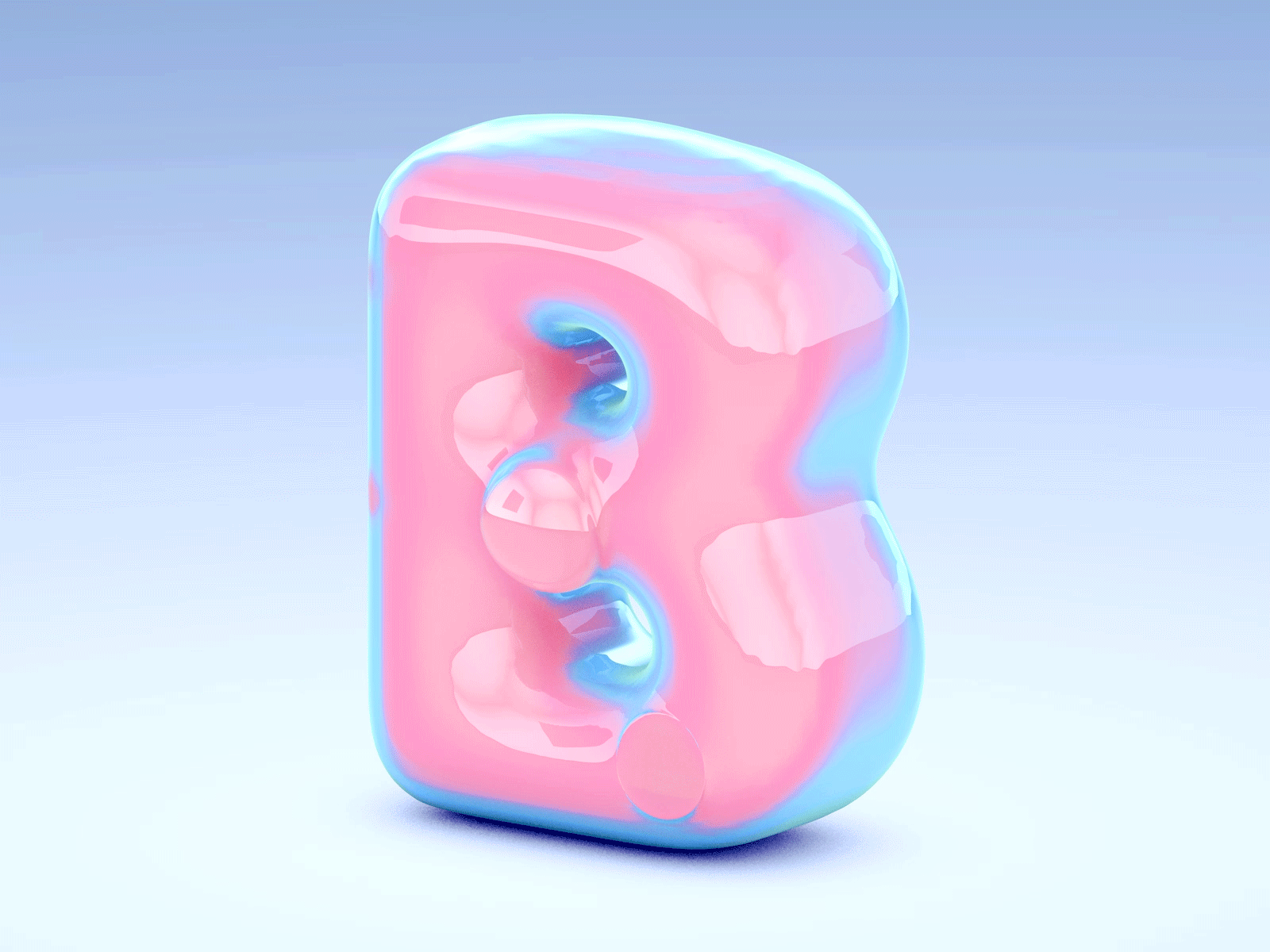 Bubbling alphabet alphabet bubble c4d cute material