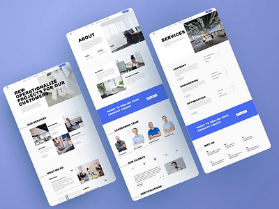 REW IT Consulting Company — Website Design 2020 trend animation company consulting design flat it company minimal minimalistic ui ux web design webdesign website website design