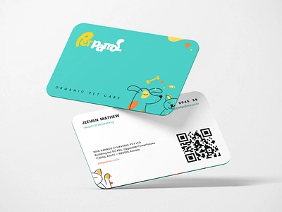 Pet Patrol Business Card Design bangalore biz card brand identity branding business card design graphic design illustration india kerala kochi logo shylesh ui visitting card