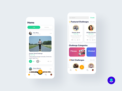 🔥Challenge App app branding design minimal mobile design mobile ui mobile ui design mobile uiux ui ux