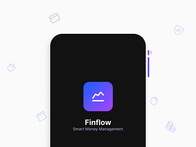 Finflow Finance App app branding design ui ux uxdesign