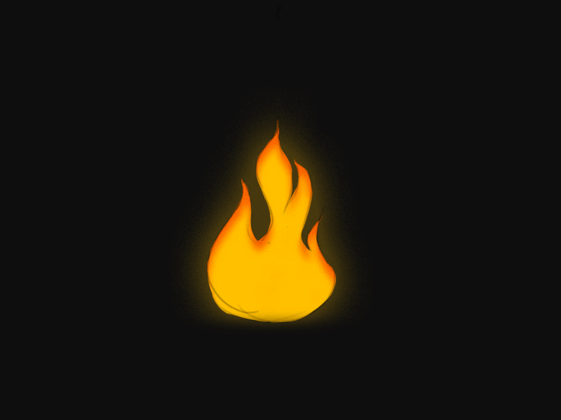 Fire 2d animation dribbble framebyframe photoshop