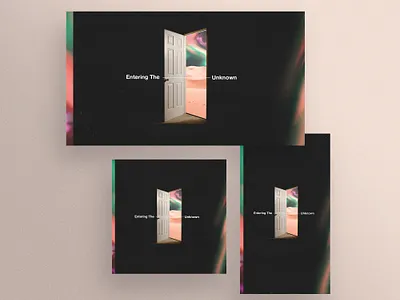 Entering The Unknown church church design design door gradient graphic design helvetica photoshop sermon sermon graphic sermon series texture unknown