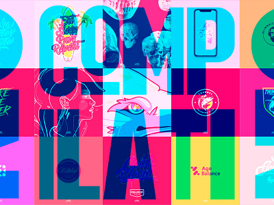 Compilation brand brands calligraphy color design instagram lettering logo logos neon palette typography