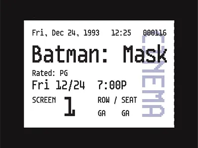 Gothamono ticket pixel pixel font pixel type typography