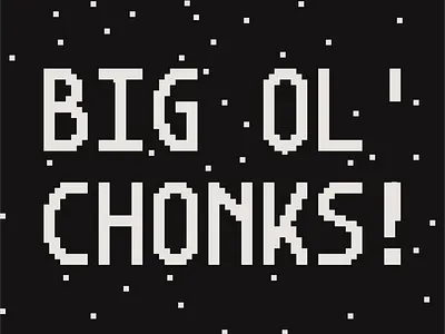 Gothamono chonks pixel pixel font pixel type typography