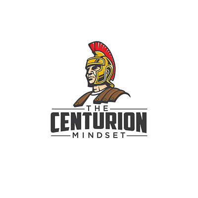 Centurion logo branding centurion design graphicdesign helmet illustration logo logo design roman soldier typography warrior