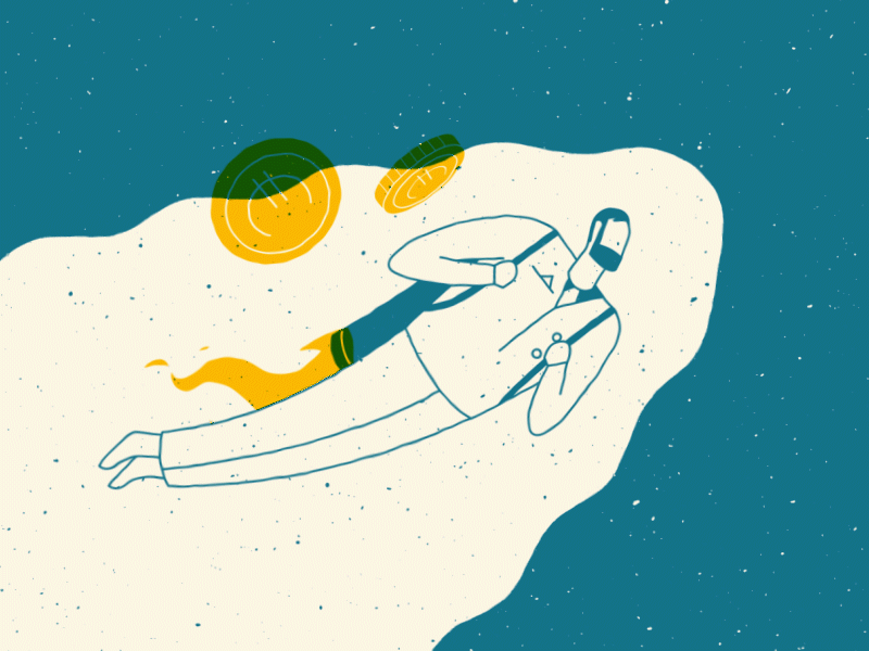 Rocket Man character animation character design coins money overprint rocket man rocketman space stars to the infinity