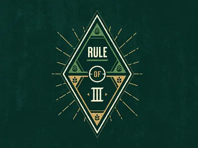 Rule of 3 art direction beer brewery design illustration ipa packaging vector