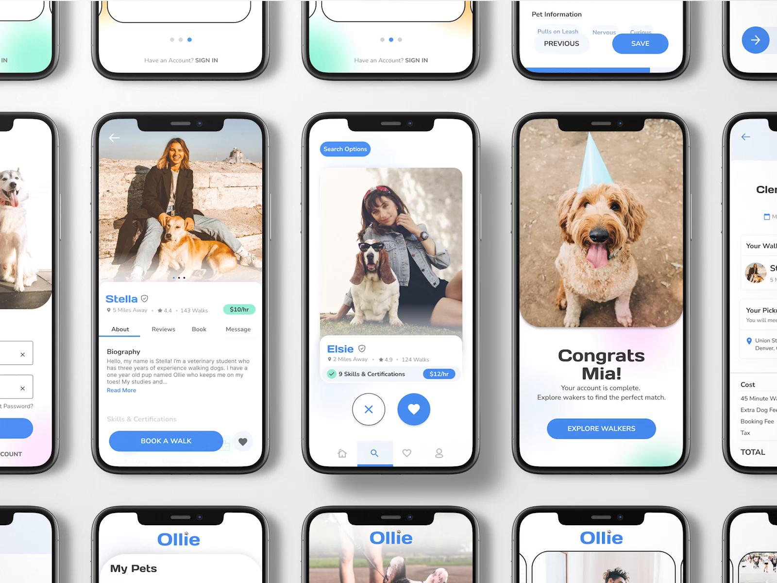 Ollie Application Case Study by Katie Hardlannert on Dribbble