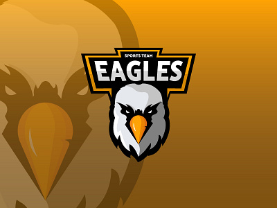Sports Team logo - Daily Logo Challenge - Day 32 art brand clean dailylogochallenge eagle eagle logo eagles esport logo esports logo illustration logo logos mark marks mascot mascot logo mascot logo design mascot logos mascotlogo vector
