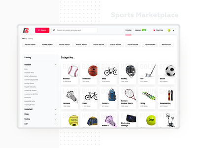 Round 2 v2 0 Catalog 2x dashboard design ecommerce filterring filters flat interface light listing marketplace minimal redesign responsive sport tiles ui web website design